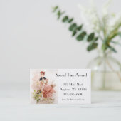 Retro Mode Style Visitekaartje (Staand voorkant)