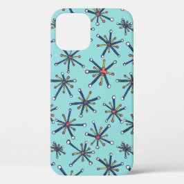 Retro Modern Abstract biologiepatroon Case-Mate iPhone Case