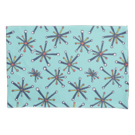 Retro Modern Abstract biologiepatroon Kussensloop