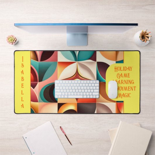 Retro Modern Abstract Squares Collectie Bureaumat (Kantoor 1)