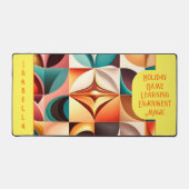 Retro Modern Abstract Squares Collectie Bureaumat (Voorkant)