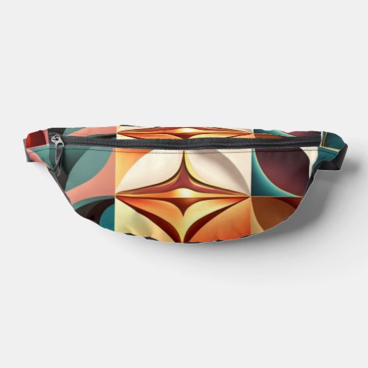 Retro Modern Abstract Squares Collectie Heuptasje (Liggend)