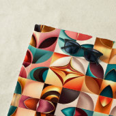 Retro Modern Abstract Squares Collectie Strandlaken (In situ)