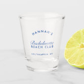 Retro Modern Bachelorette Weekend Party Favor Shot Glas (Voorkant)