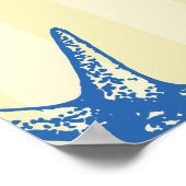 Retro modern beach striped wedding welcome sign poster (Hoek)