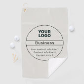 Retro-Modern Bedrijf of Merk Contact info Golfhanddoek (Insitu)