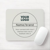 Retro-Modern Bedrijf of Merk Contact info Muismat (Met muis)