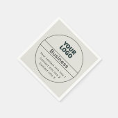 Retro-Modern Bedrijf of Merk Contact info Servet (Hoek)