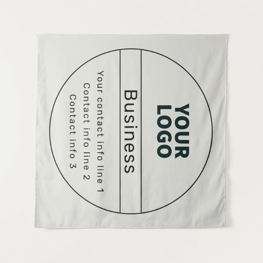 Retro-Modern Bedrijf of Merk Contact info Wandkleed (Voorkant (horizontaal))