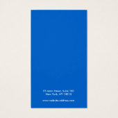 Retro Modern Black Earring Display Card Visitekaartje (Achterkant)