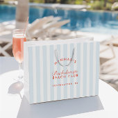 Retro Modern  Blauw Bachelorette Groot Cadeauzakje