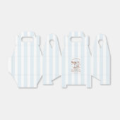 Retro Modern Blue & Brown Bachelorette Weekend Bedankdoosjes (Uitgevouwen)