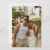 Retro Modern Chic Gratis Drinken Donkergroen Bruil Kaart (Achterkant)