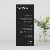 Retro Modern Chique Checker-menu (Staand voorkant)