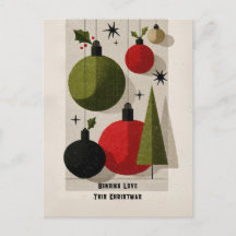 Retro modern-christmas decor uit het midden van de