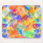 Retro Modern Cool Funky Polygon Mosaic Art Patroon Muismat (Voorkant)