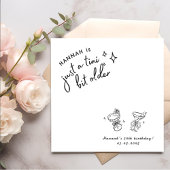 Retro Modern Een klein beetje ouder 30e verjaardag Servet