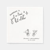 Retro Modern Een klein beetje ouder 30e verjaardag Servet (Voorkant)