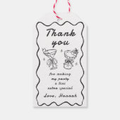 Retro Modern Een Tini Beetje Ouder 30e Verjaardag Cadeaulabel (Achterkant)