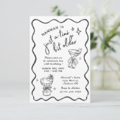 Retro Modern Een Tini Bit Ouder 30e Verjaardag Kaart (Staand voorkant)