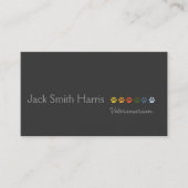 Retro Modern elegante huisdieren Pets Professional Visitekaartje (Voorkant)