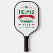 Retro Modern Family Reunion Pickleball Paddle (Achterkant)