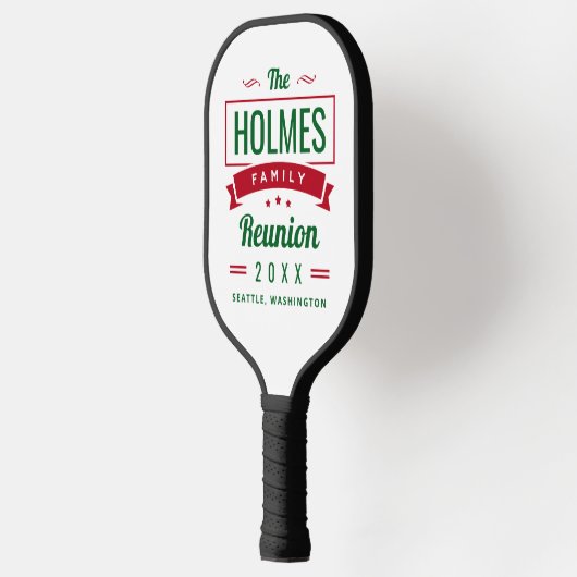 Retro Modern Family Reunion Pickleball Paddle (Links)