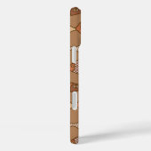 Retro Modern Fish, Tan, Beige en Light Brown Case-Mate iPhone Case (Achterkant / Rechts)