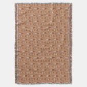 Retro Modern Fish, Tan, Beige en Light Brown Deken (Voorkant Verticaal)