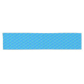 Retro Modern Fish, Turquoise en Cerulean Blue Korte Tafelloper (Horizontaal)