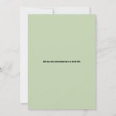 Retro Modern Golf Outing Bachelor Birthday Party Kaart (Achterkant)