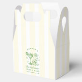 Retro Modern Green & Yellow Bachelorette Weekend Bedankdoosjes (Geopend)