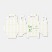 Retro Modern Green & Yellow Miami Bach Party Bedankdoosjes (Uitgevouwen)