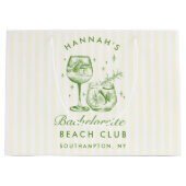 Retro Modern  Groen Bachelorette Groot Cadeauzakje (Voorkant)