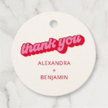 Retro Modern Groovy Vet Knalroze Rood Custom