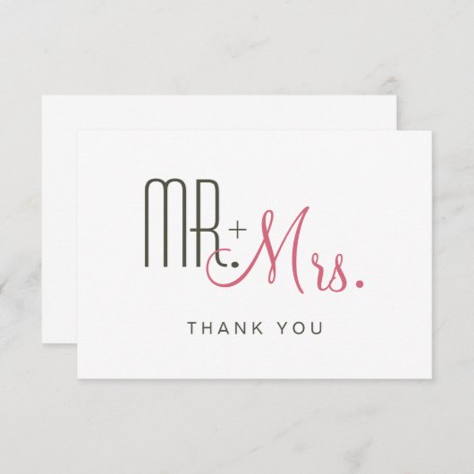 Retro Modern - Hartelijk dank - Kaart (Voorkant / Achterkant)