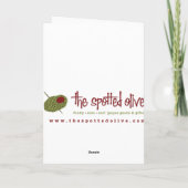 Retro Modern Holiday Ornamenten Kaart (Achterkant)