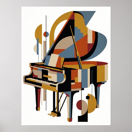 Retro Modern Jazz Poster (Voorkant)