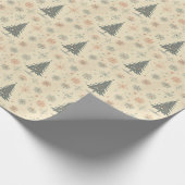 /Retro modern Kerst/winter Cadeaupapier (Hoek)