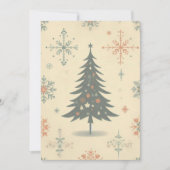 /Retro modern Kerst/winter Feestdagenkaart (Voorkant)