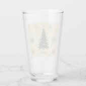 /Retro modern Kerst/winter Glas (Achterkant)