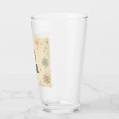 /Retro modern Kerst/winter Glas (Links)