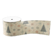 /Retro modern Kerst/winter Grosgrain Lint (Spoel)