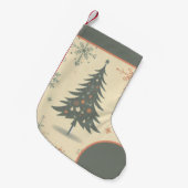 /Retro modern Kerst/winter Kleine Kerstsok (Voorkant (Hangend))