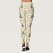 /Retro modern Kerst/winter Leggings (Achterkant)