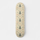 /Retro modern Kerst/winter Persoonlijk Skateboard (Voorkant)