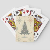 /Retro modern Kerst/winter Pokerkaarten (Achterkant)