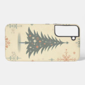 /Retro modern Kerst/winter Samsung Galaxy Hoesje (Achterkant horizontaal)
