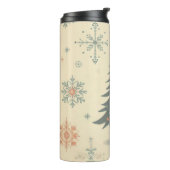 /Retro modern Kerst/winter Thermosbeker (Gedraaid links)