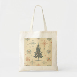 /Retro modern Kerst/winter Tote Bag